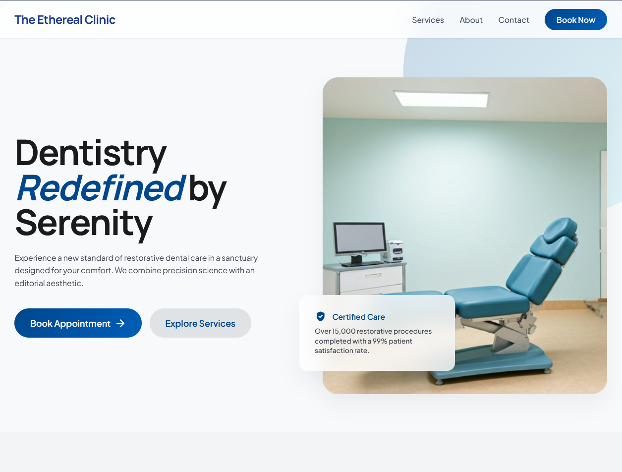 Preview demo clinică dentară